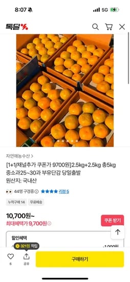 부유단감 5kg 25-30과