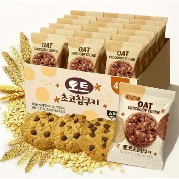 오트 귀리초코칩 쿠키 480g 40봉