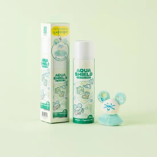 아쿠아 쉴드 방수스프레이 250ml 딱쥐인형