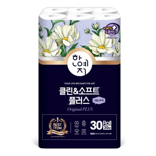 한예지 천연펄프 30m 2팩