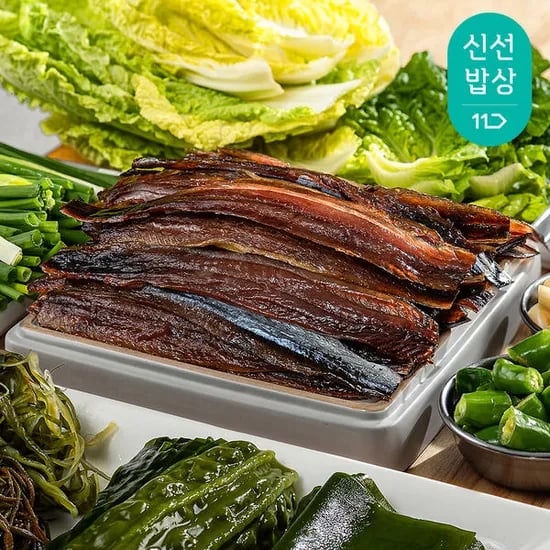 구룡포 손질 햇과메기 5미(10쪽) 야채+해초 세트