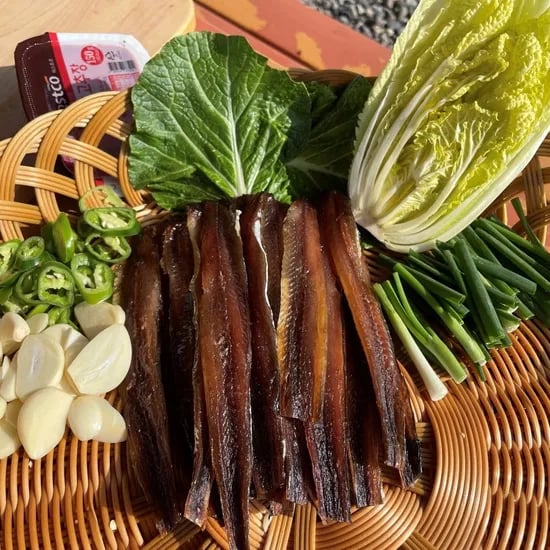구룡포 손질 꽁치 과메기 야채세트 5미 10쪽