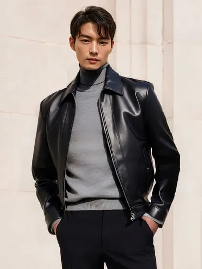 바쏘옴므 25FW 램스킨 레더 자켓 4종