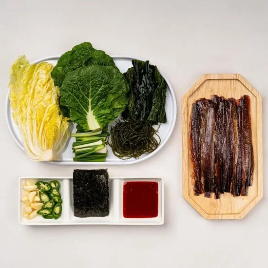 구룡포 완전손실 햇 과메기 10미0쪽 야채세트