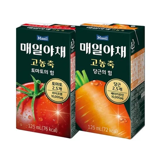 매일야채 고농축 토마토&당근 125ml 24팩