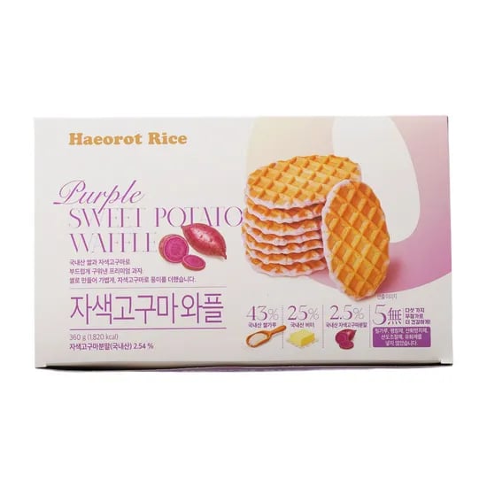 해오롯 라이스 고구마 버터 와플 20개입 360g