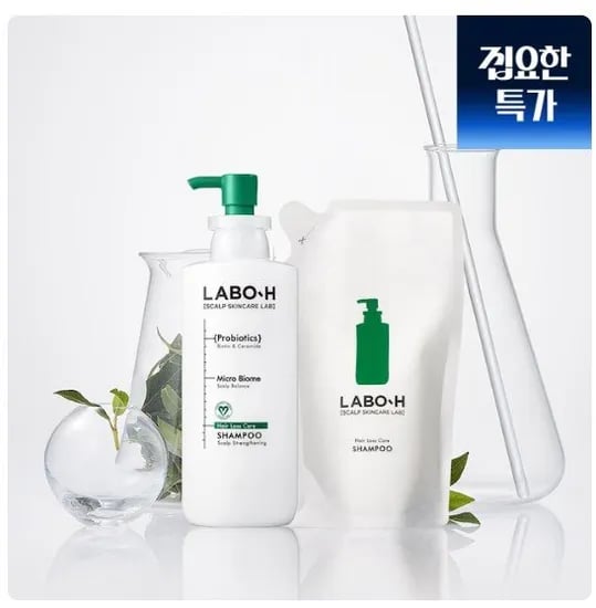 라보에이치 두피강화 샴푸 400ml + 400ml 리필
