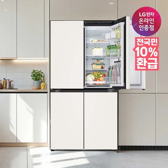 LG 오브제컬렉션 4도어 냉장고 870L T875MEE111