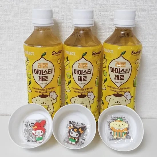 레몬 아이스티 제로 350ml * 10개입 산리오 참 악세사리 10개 포함