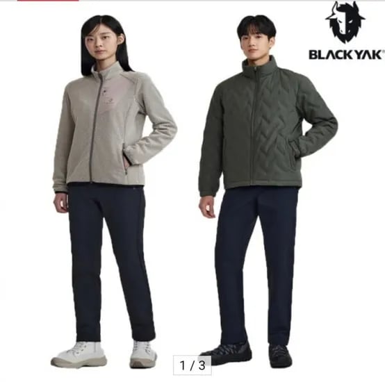 블랙야크 액티브 기모팬츠 블랙