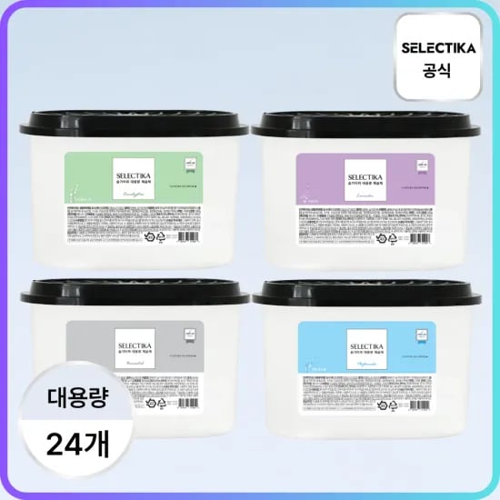 셀렉티카 아로마오일 제습제 280g 24개