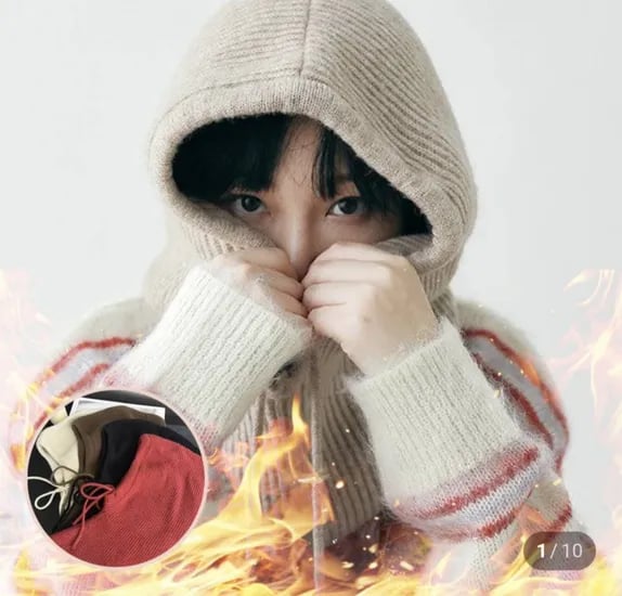 니트 바라클라바 1개
