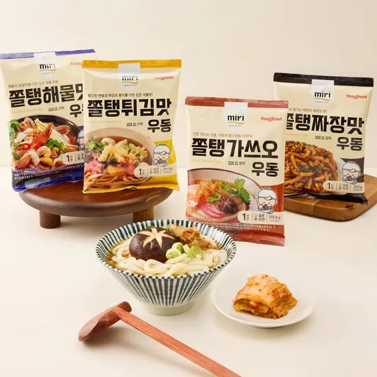쫄탱 해물맛 튀김맛 짜장맛 가쓰오 우동 4+1
