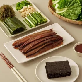 구룡포 꽁치 과메기 10미 20쪽 완전손질 야채풀세트 해초 5종 채소 쌈채소