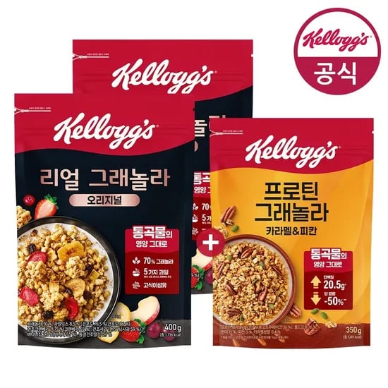 리얼그래놀라 400g 2개 카라멜피칸 350g