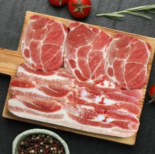 수입산 삼겹살 500g 목살 500g 구이용 1kg