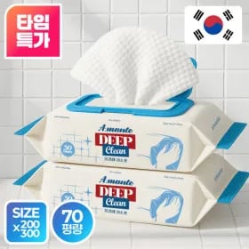 아망떼 바닥 청소물티슈 30매*5