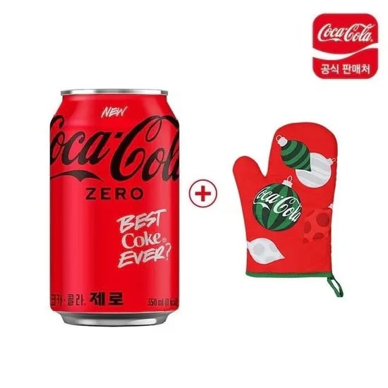 코카콜라 제로 350ml 24캔 오븐장갑