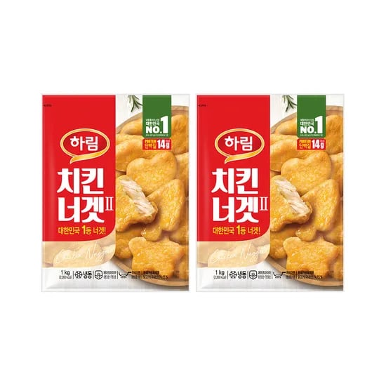 하림 치킨너겟 1kgX2개
