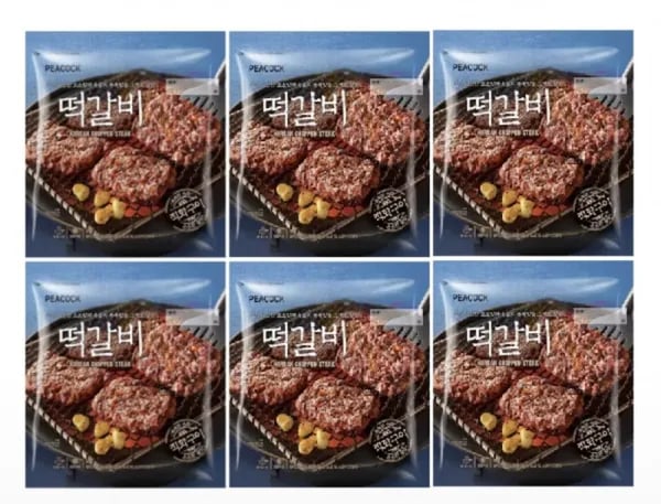 피코크 떡갈비 450g x 6팩