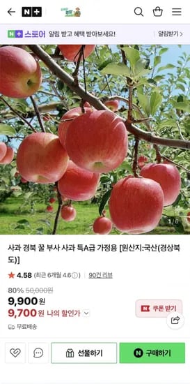 부사 사과 2kg 꼬마과