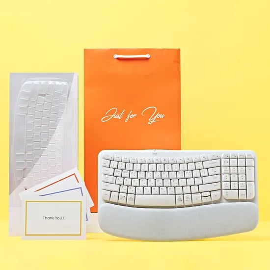 로지텍 WAVE KEYS FOR MAC 인체공학 무선 키보드