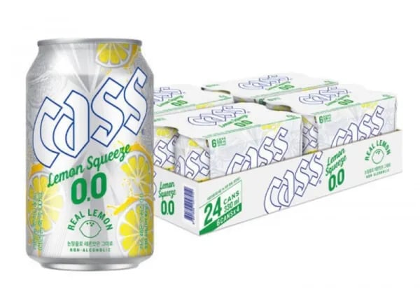 카스 레몬스퀴즈 제로 논알콜 맥주맛 음료 330ml 24캔