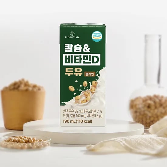 파이토메이드 칼슘 비타민D 두유 플레인 190ml 24개