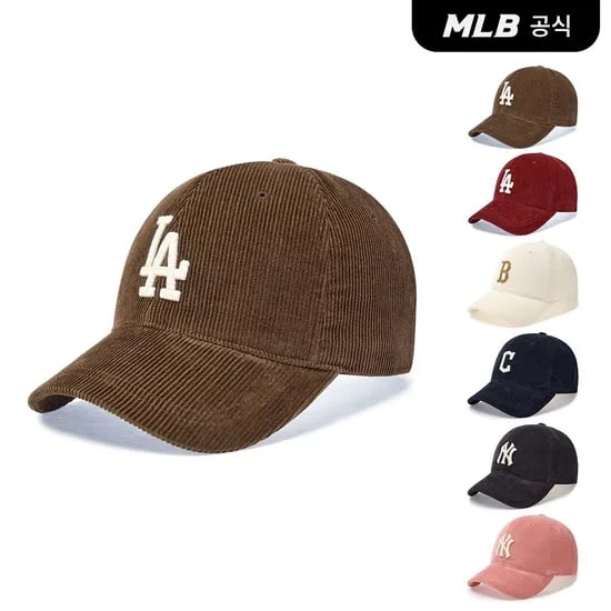 MLB 코듀로이 언스트럭쳐 볼캡 6종