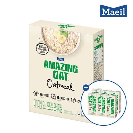 어메이징오트 오트밀 오리지널 900g 1개, 어메이징 오리지널 190ml 6개