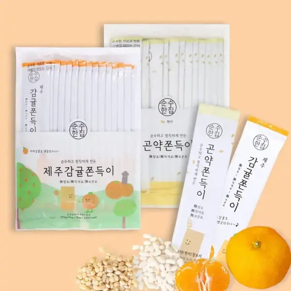 순수한집 곤약쫀드기 15개입 감귤쫀드기 15개입 총30개입