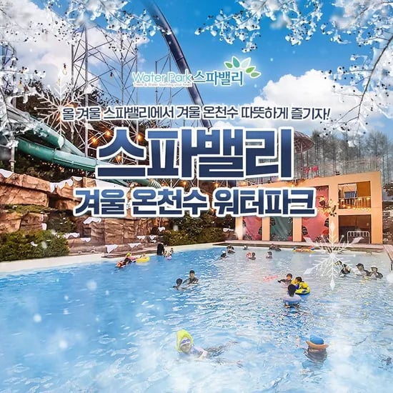 대구 스파밸리 겨울온천수 워터파크 1인권