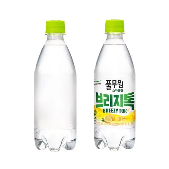 풀무원 브리지톡 플레인 500ml 0개 + 레몬 500ml 20개