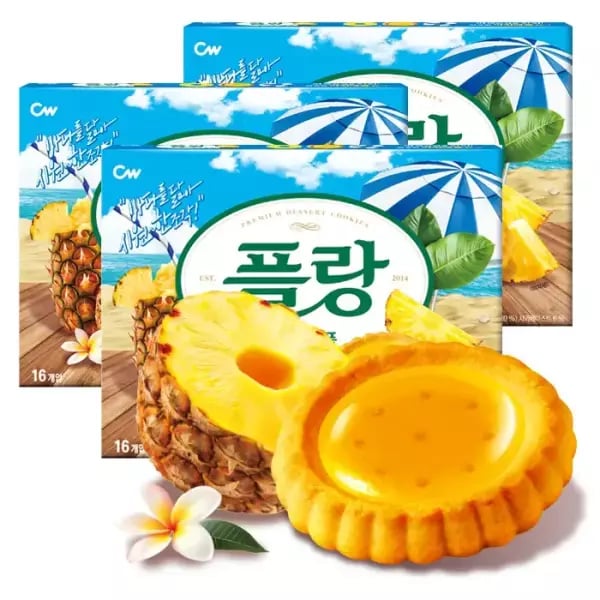 청우 플랑 파인애플 쿠키 500g 50개입