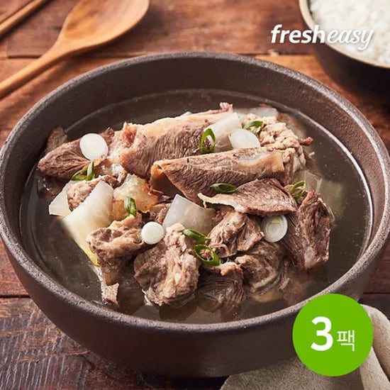 프레시지 해운대암소갈비 뼈없는 순살 갈비탕 800g 3팩