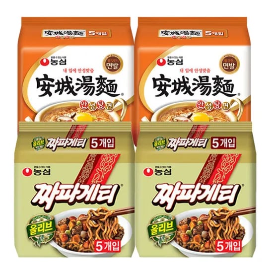 농심 짜파게티 10개 안성탕면 10개