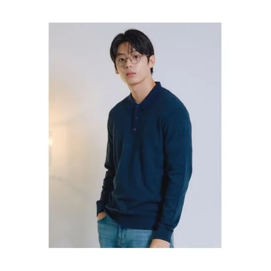 폴햄 남여 카라 니트 긴팔티