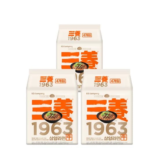 삼양식품 삼양196 131g 4개입 3봉 총 12봉