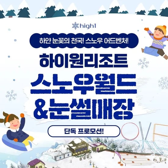 하이원 리조트 스노우월드 이용권