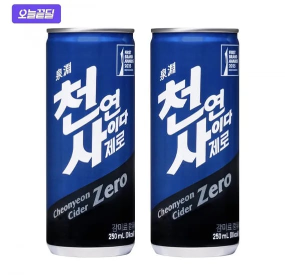 천연사이다 250ml 30캔