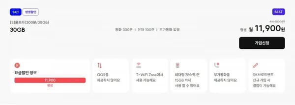 울트라 300분 30GB