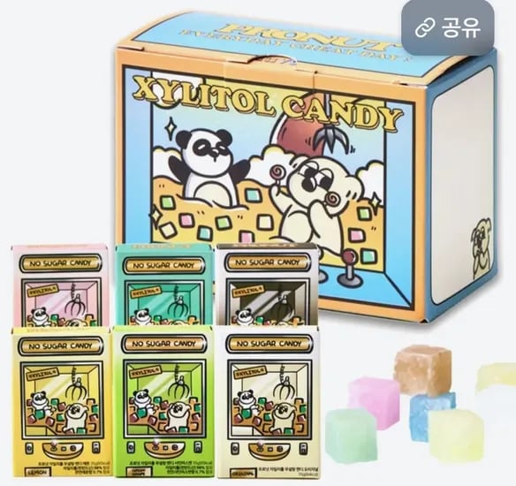 무설탕 자일리톨 캔디 180g 6개입