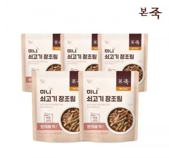 본죽 미니장조림 5팩