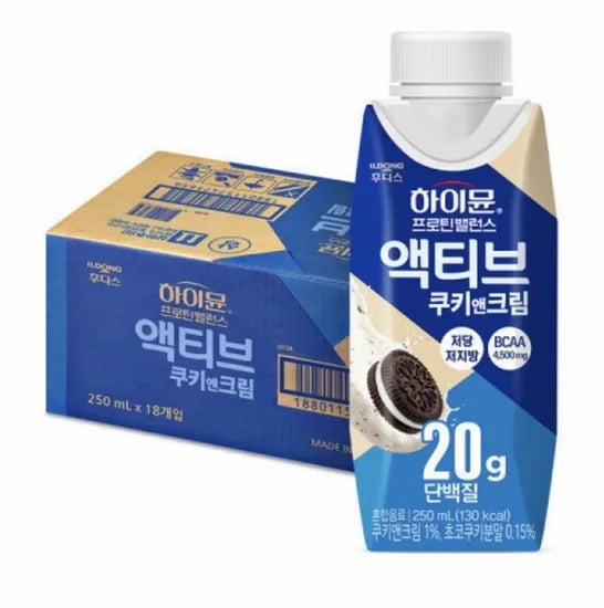 하이뮨 프로틴 밸런스 액티브 쿠키앤크림 18개