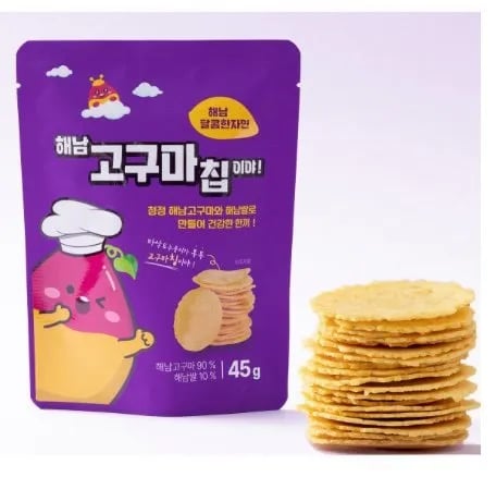 해남 구운 고구마칩 10봉