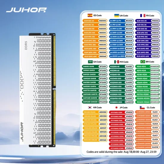 JUHOR 킹뱅크 2025 RGB DDR5 RAM 16GBx2 48GB