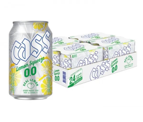 카스 레몬스퀴즈 제로 (0.0) 논알콜 맥주맛 음료 330ml 24캔 (15,160원/무료)