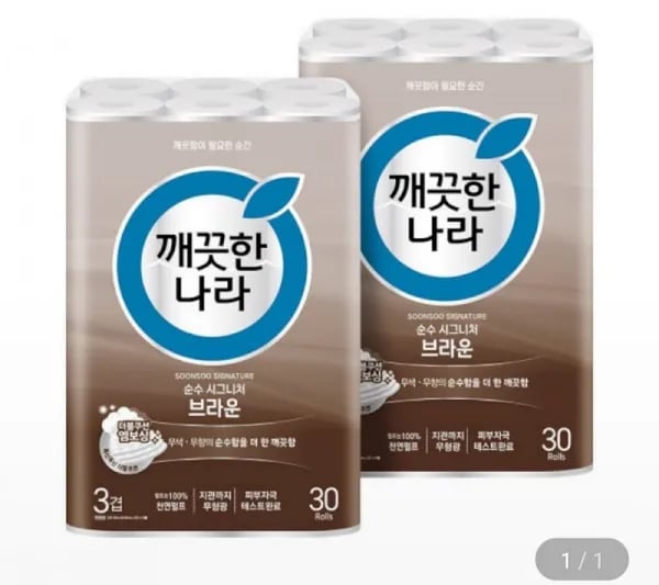 깨끗한나라 순수시그니처 30m 30롤 2팩