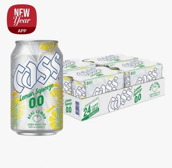 카스 논알콜 레몬스퀴즈 제로 300ml 24캔