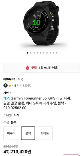 가민 포러너 55 4